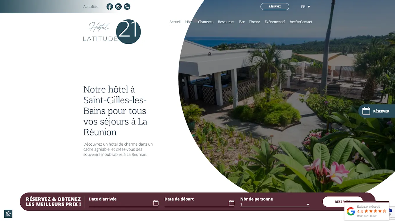 creation-site-web-wordpress-hotel-latitude-21-la-reunion-agence-web-nantes-fair